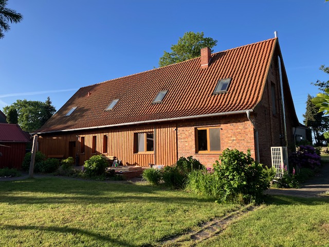 R�ckansicht Einfamilienhaus D�mitz