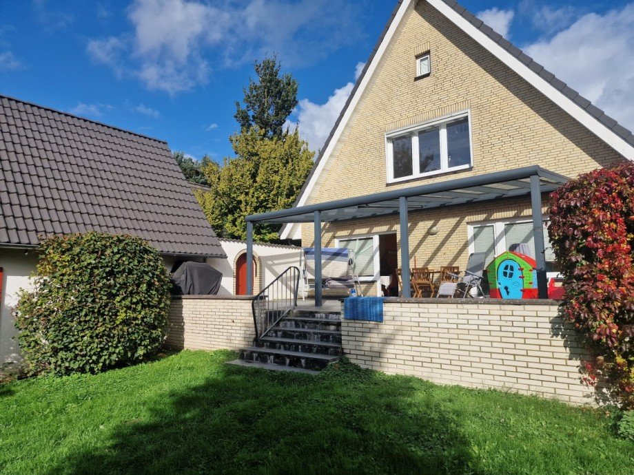 Terrassen�berdachung Einfamilienhaus Westerhorn