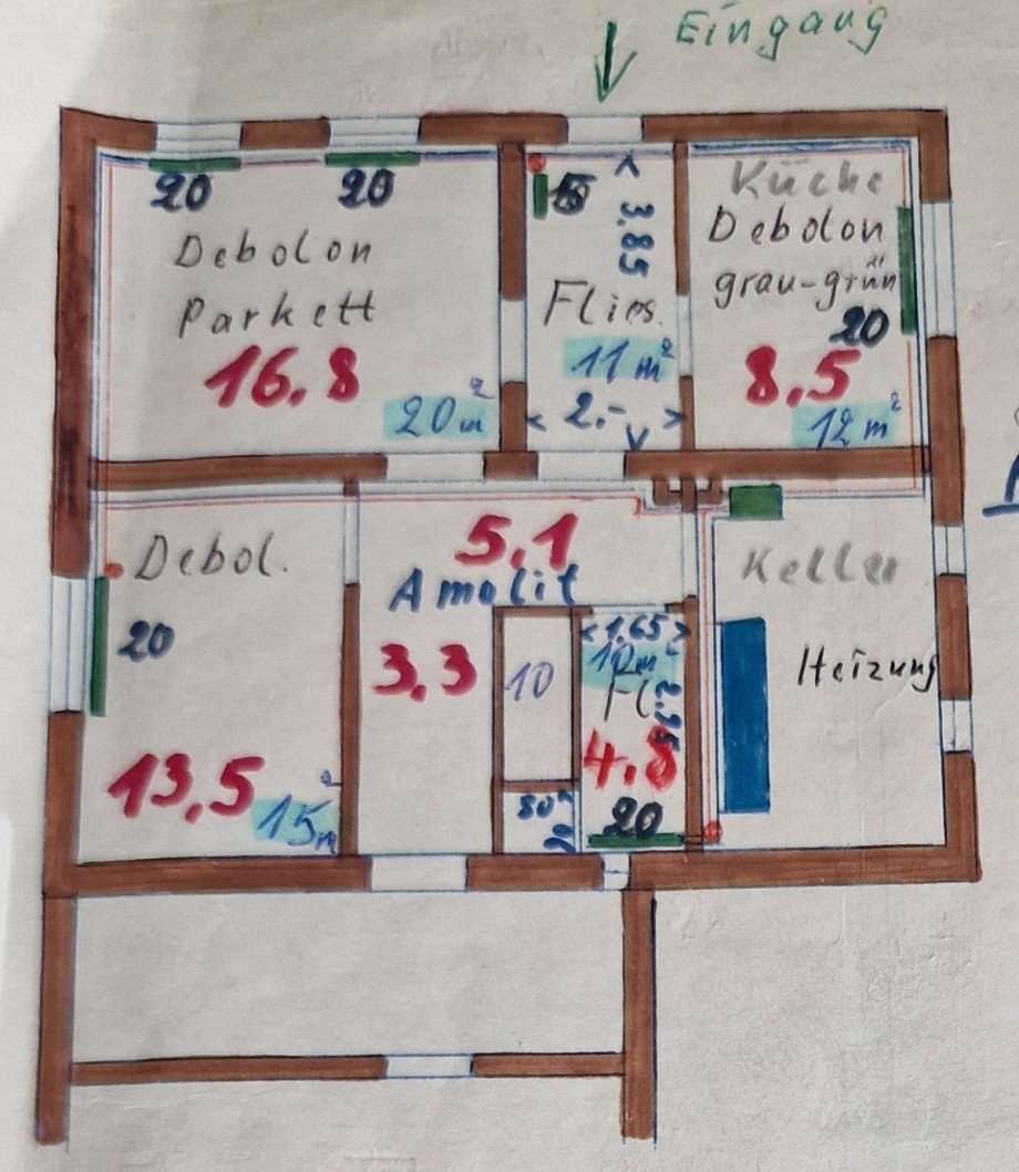 Grundriss Souterrain Bungalow Wismar