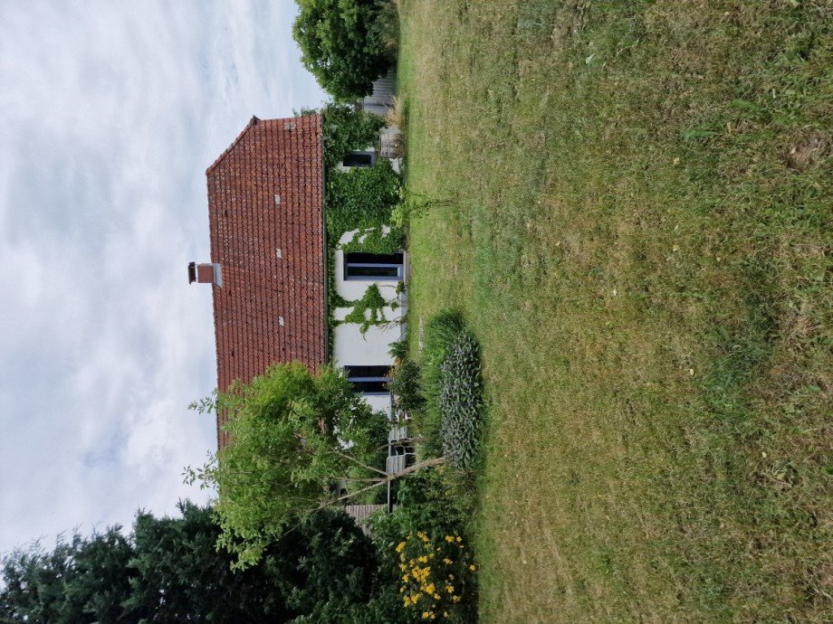 R�ckansicht Doppelhaush�lfte Goldberg