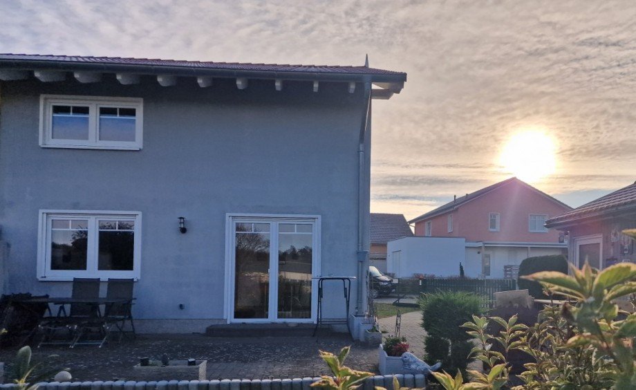 Ansicht hinten Doppelhaush�lfte K�hlungsborn