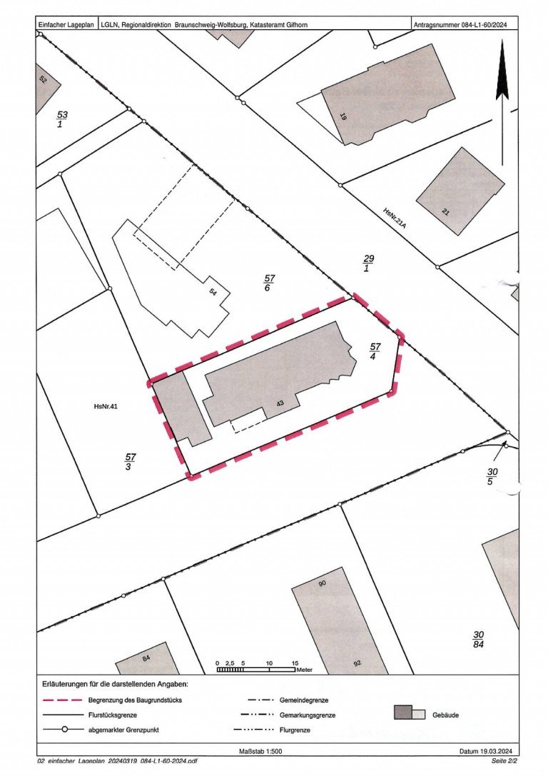 Lageplan Gifhorn Haus Kapitalanlage mit Seltenheitswert - Vollvermietetes Wohn- und Gesch�ftshaus !!